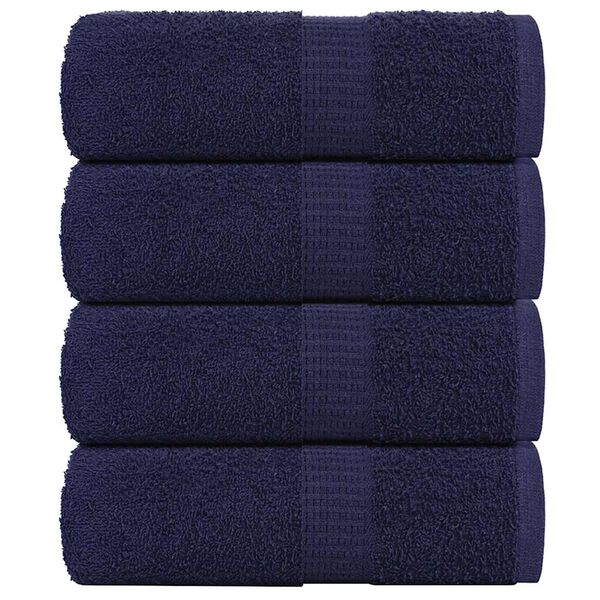 vidaXL Wash Towels "FROGN" 4 pcs Navy Blue 30x30 cm 360 gsm