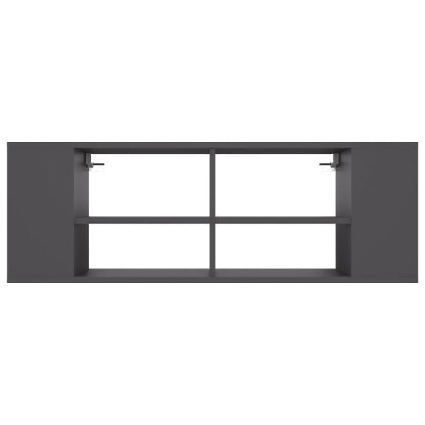 vidaXL Wall-Mounted TV Cabinet Grey 102x35x35 cm Engineered Wood