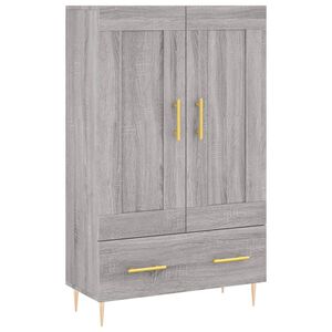 vidaXL Highboard Grey Sonoma 69,5x31x115 cm Engineered Wood
