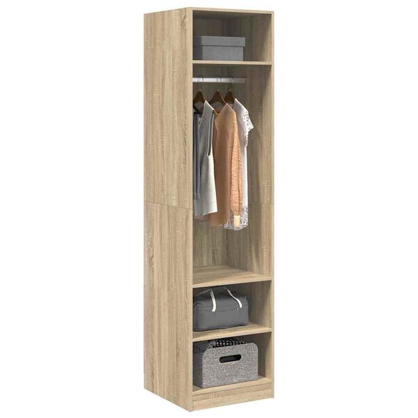vidaXL Wardrobe Sonoma Oak 50x50x200 cm Engineered Wood