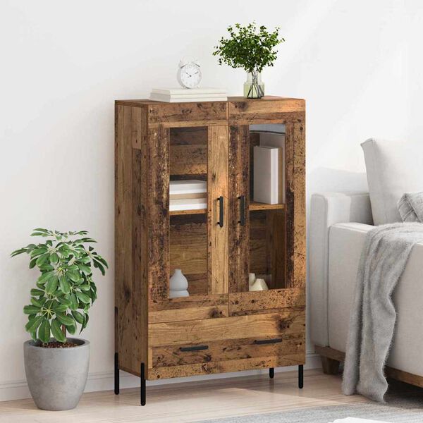 vidaXL Highboard Corona Old Wood 69.5 x 31 x 115 cm Engineered Wood