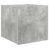 vidaXL TV Wall Cabinet with LED Lights Concrete Grey 30.5x35x30 cm