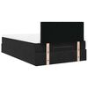vidaXL Ottoman Bed with Mattress & LEDs Black 120x200cm Velvet