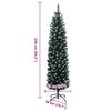 vidaXL Artificial Slim Christmas Tree 300 LEDs 240 cm