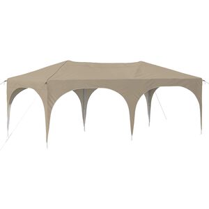 vidaXL Pop-up Party Tent 575 x 288 x 245 cm Cream Oxford Fabric