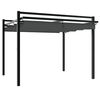 vidaXL Garden Gazebo with Retractable Roof Anthracite 3x3 m Aluminium