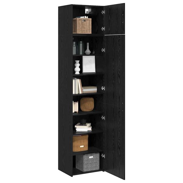 vidaXL Sideboard 3 pcs Black Oak