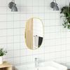 vidaXL Wall Mirror Gold 60x40 cm