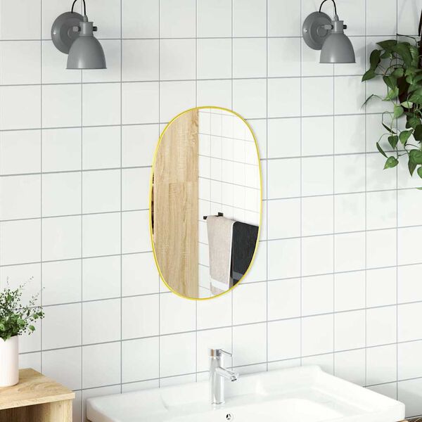vidaXL Wall Mirror Gold 60x40 cm