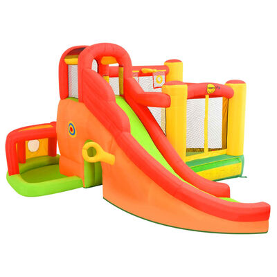 Happy Hop Inflatable Bouncer with Slide 450x380x230 cm PVC