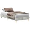 vidaXL Bed Frame Concrete Grey 80 x 200 cm Engineered Wood