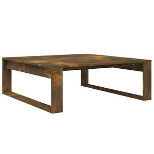 vidaXL Coffee Table Smoked Oak 100x100x35 cm Engineered Wood