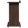 vidaXL Lectern with Wheels & Drawer Brown Oak 55x55x107 cm Engineered Wood