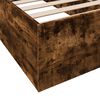 vidaXL Bed Frame without Mattress Smoked Oak 90x190 cm Single