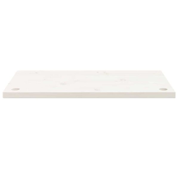 vidaXL Desk Top White 80x40x2.5 cm Solid Wood Pine