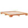 vidaXL Bed Frame Brown 180 x 220 cm Solid Pine Wood