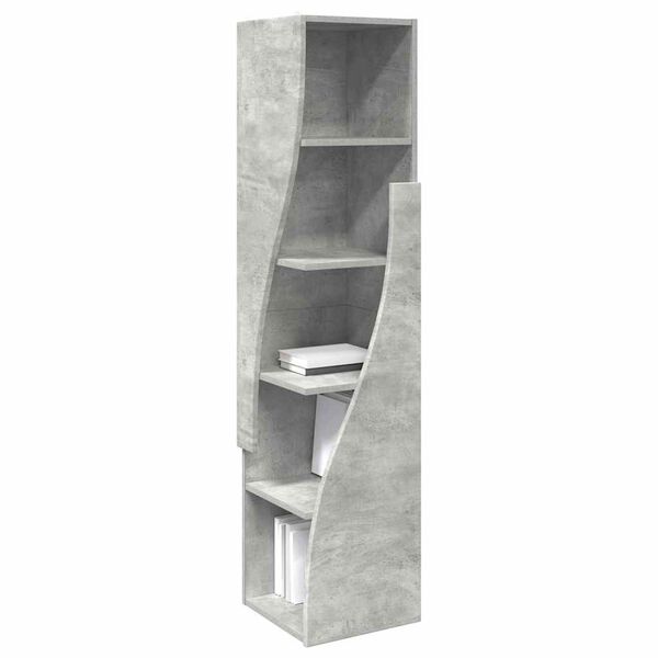 vidaXL Corner Cabinet Concrete Grey 32x32x140cm Engineered Wood