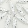 vidaXL Christmas Spiral Shape Ball 40 pcs Silver