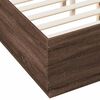 vidaXL Bed Frame without Mattress Brown Oak 120x190 cm Small Double