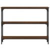 vidaXL Console Table Brown Oak 100x22.5x75 cm Engineered Wood