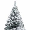 vidaXL Artificial Christmas Tree with 150 LEDs with Stand White 150 cm