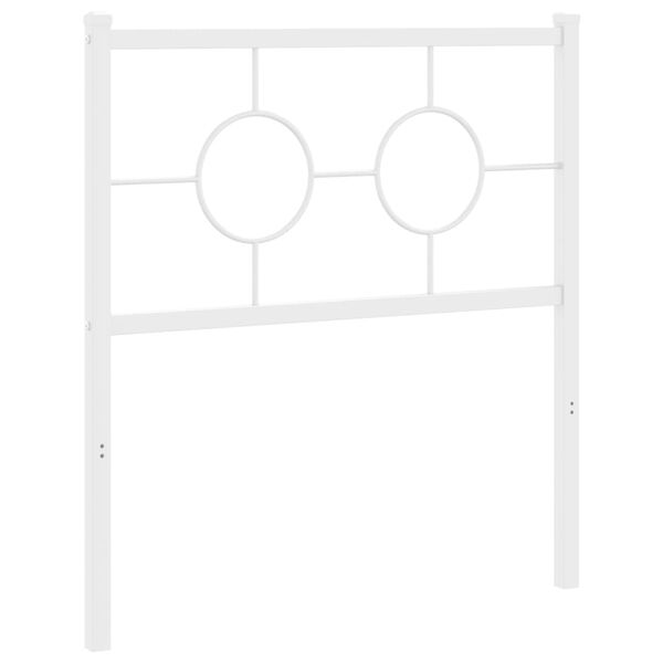 vidaXL Metal Replace Headboard White 80 cm