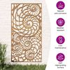 vidaXL Garden Wall Decoration 105x55 cm Corten Steel Shell Design