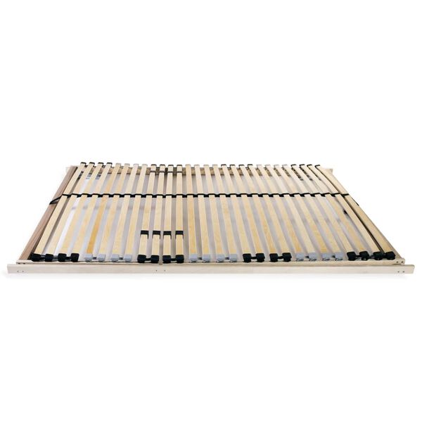 vidaXL Slatted Bed Base without Mattress with 28 Slats 7 Zones 100x200 cm