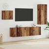vidaXL TV Cabinet Wall-mounted 4 pcs Old Wood Engineered Wood