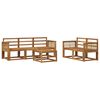 vidaXL Outdoor Sofa Set 6 pcs Natural Solid Acacia Wood