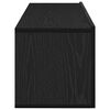 vidaXL TV Cabinet 2 pcs Black 100 x 30 x 30 cm Engineered Wood