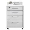 FMD Mobile Drawer Cabinet 48x49.5x65.5 cm White