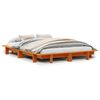 vidaXL Bed Frame without Mattress Wax Brown 120x200 cm Solid Wood Pine