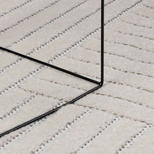 vidaXL Area Rugs Round Cream &Oslash; 120 CM