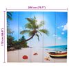 vidaXL Folding Room Divider 200x170 cm Beach