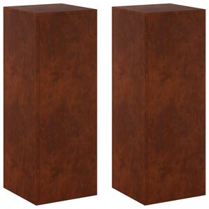 vidaXL Plant Stand 2 pcs Rusty 30 x 30 x 80 cm Weathering Steel