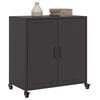 vidaXL Sideboard Black 68x39x72 cm Steel