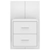 vidaXL Wall-mounted Bedside Cabinets 2 pcs High Gloss White