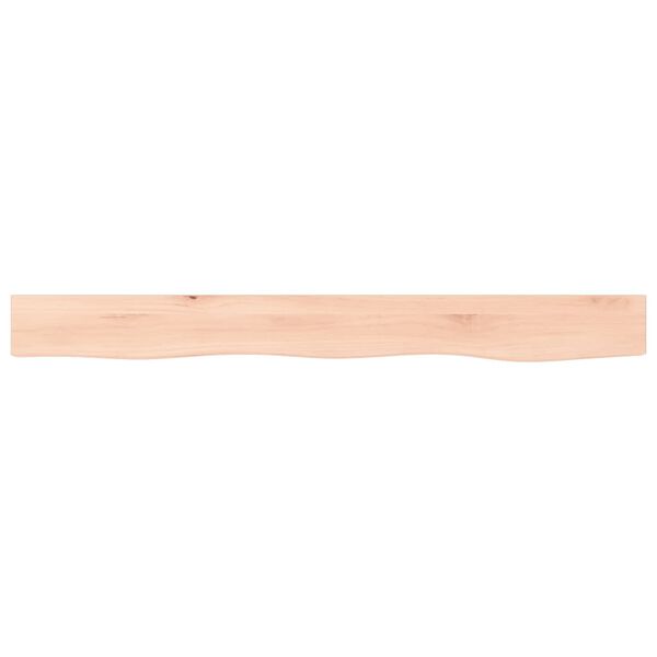 vidaXL Wall Shelf 100x10x6 cm Untreated Solid Wood Oak