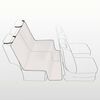 TRIXIE Car Back Seat Cover for Dogs 140x120 cm Divisible Beige