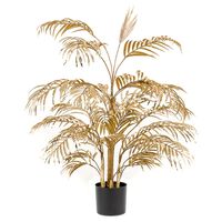 Emerald Artificial Areca Palm Tree 105 cm Gold