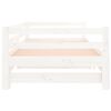 vidaXL Pull-out Day Bed without Mattress White 80x200 cm