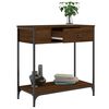 vidaXL Console Table Brown Oak 75x34.5x75 cm Engineered Wood