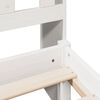 vidaXL Bookcase Bed without Mattress White 75x190 cm Small Single Solid Wood Pine
