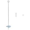 vidaXL Earth anchor 10 pcs &Oslash;10 x 60 cm Galvanized Metal Silver