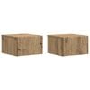 vidaXL Wall-Mounted Side Table 2 pcs Artisan Oak 34.5 x 33 x 20 cm