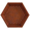 vidaXL Fire Pit Brown 75 x 75 x 28 cm Weathering Steel