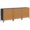 vidaXL Sideboards 3 pcs Black Oak 60 x 35 x 70 cm Engineered Wood
