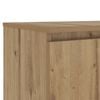 vidaXL TV Cabinet with LED Lights Artisian Oak 140x40x36 cm Engineered Wood