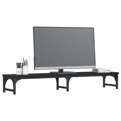 vidaXL Monitor Stand Black 105x23x15.5 cm Engineered Wood